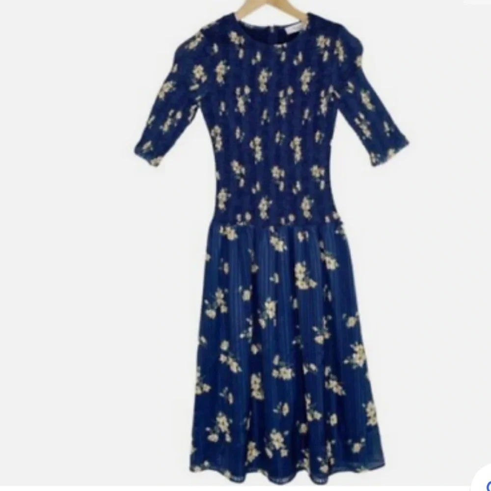 Ali & Jay Women's Barnsdall Midi Dress Blue Floral  MSRP $168 - Picture 3 of 11